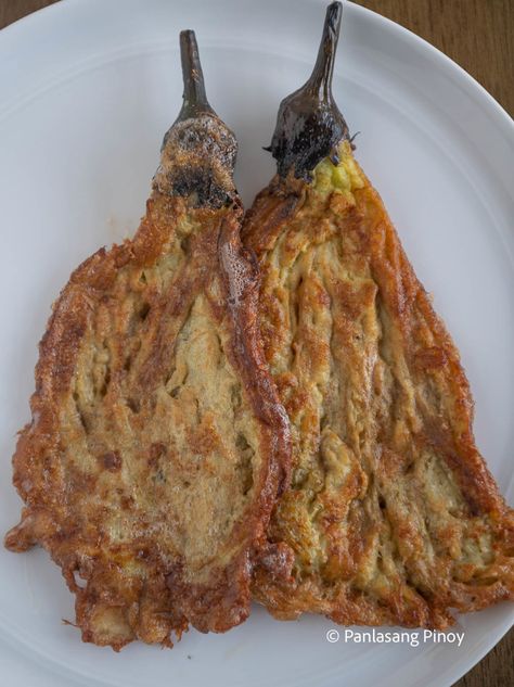 Tortang Talong Recipe Tortang Talong Recipe, Talong Recipe, Eggplant Omelette, Filipino Vegetable Recipes, Filipino Recipe, Filipino Dishes, Steamed Rice, Quick Lunches, Filipino Recipes