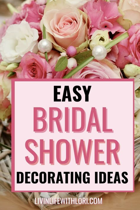 These easy Bridal Shower Decorating Ideas will help you plan the best shower for any Bride! Use these tips for a DIY Bridal Shower that looks expensive but isn't! Bridal Shower Decorating Ideas, Wedding Shower Tables, Simple Bridal Shower Decorations, Space Shoes, Wedding Shower Brunch, Bridal Shower Table Decorations, Diy Bridal Shower, Romantic Bridal Shower, Bridal Shower Decorations Diy