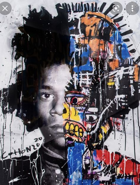 Basquiat Gcse Art, Bossa Nova Art, Neoexpressionism Art, Basquiat Portrait, Basquiat Graffiti, Jm Basquiat, Jean Michel Basquiat Art, Basquiat Paintings, Neo Dada