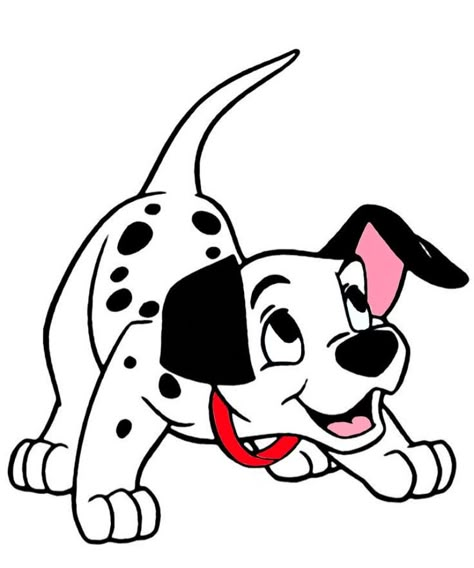 Dalmation Cartoon, Disney Dogs Drawing, 101 Dalmatians Characters, Disney Character Sketches, Disney Characters Christmas, 101 Dalmatians Cartoon, Mickey Mouse Clubhouse Birthday Party, Cute Disney Characters, Drawing Tutorial Face