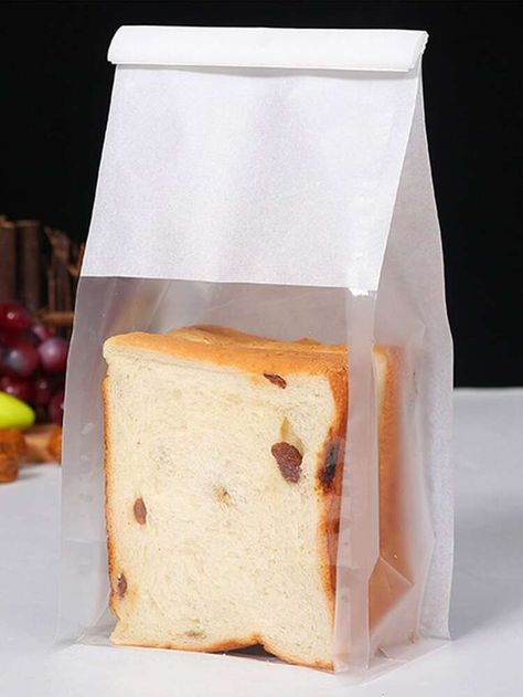 10pcs Random Color Bread Packaging Bag, Paper Toast Bread Wrapping Bag For Baking | SHEIN USA Toast Snacks, Bag Bread, Baking Store, Bread Holder, Snack Stand, Bakery Bags, Bread Packaging, Toast Bread, Catering Ideas Food