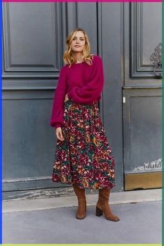 Trendy Fall Outfits, Looks Chic, Autumn Outfit, Fall Fashion Trends, Mode Inspiration, Outfit Casual, Autumn Fashion Women, Modest Outfits, Skirt Outfits