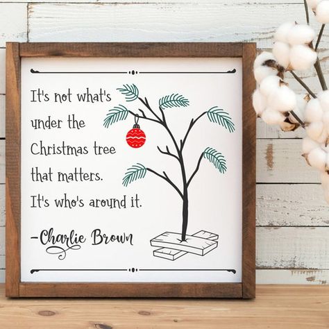 Charlie Brown Christmas Quotes, Charlie Brown Christmas Decorations, Christmas Tree Quotes, Brown Christmas Tree, Peanuts Party, Charlie Brown Tree, Ward Christmas Party, Charlie Brown Christmas Tree, Brown Tree