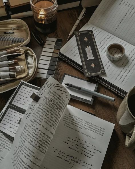 Work Desks, Academic Aesthetic, 20 Aesthetic, Academia Aesthetics, Academic Motivation, Book Annotation, Study Motivation Inspiration, Studying Inspo, Coffee And Books