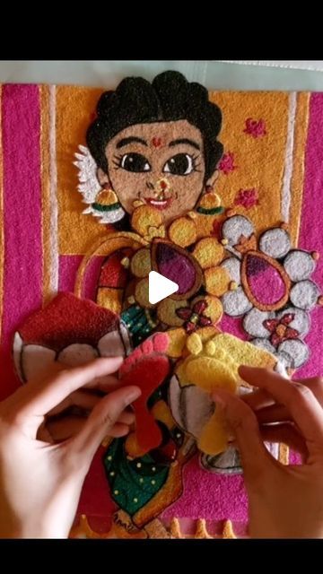 Readymade Rangoli Designs, Laxmi Rangoli, Rangoli Colours, Rangoli Designs, Love It, Diy Projects, House Design, Festival, Quick Saves