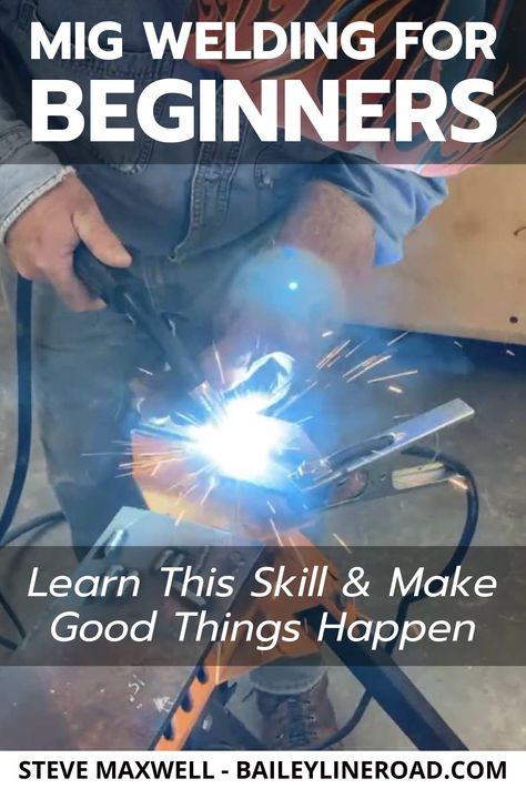 Want to learn to weld? You’ll love the video below. Welding is a powerful DIY skill and the video below is from my brand new online course MIG WELDING FOR BEGINNERS. #DIY #welding #weldingclass #weldingsmostwanted #weldinglife #weldingart #weldingrig #weldingschool #weldingporn #weldinghelmet #weldinghood #weldingclass #weldingmachine #weldingshop #weldinghumor #weldingaddicts #weldingcareer #weldingisart #weldingmostwanted #weldingrigs #weldingtipsandtricks #weldingtraining #weldingapron How To Welding Learn, Welding Third Hand Ideas, Stick Welding For Beginners, Mig Welding Tips, Smaw Welding, Welding Schools, Welding For Beginners, Welding Table Diy, Welding Design