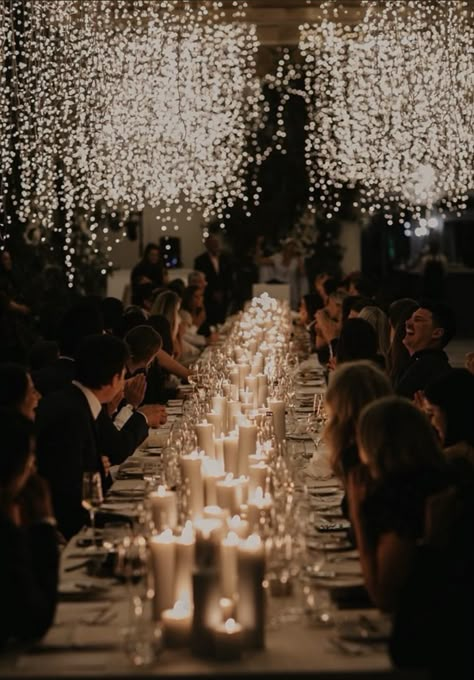 Candles Centrepiece Wedding, White Table Settings Wedding, All Candle Wedding Reception, Indoor Dance Floor Wedding, Wedding Dinner Aesthetic, Wedding Dinner Candles, Wedding Table Settings With Candles, Candle Light Wedding Decor, Wedding Table Settings Candles