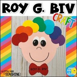 Roy G Biv Art Project, Rainbow Crafts Preschool, Kindergarden Art, Roy G Biv, Kindergarten Colors, March Activities, Apple Craft, Rainbow Connection, Target Dollar Spot