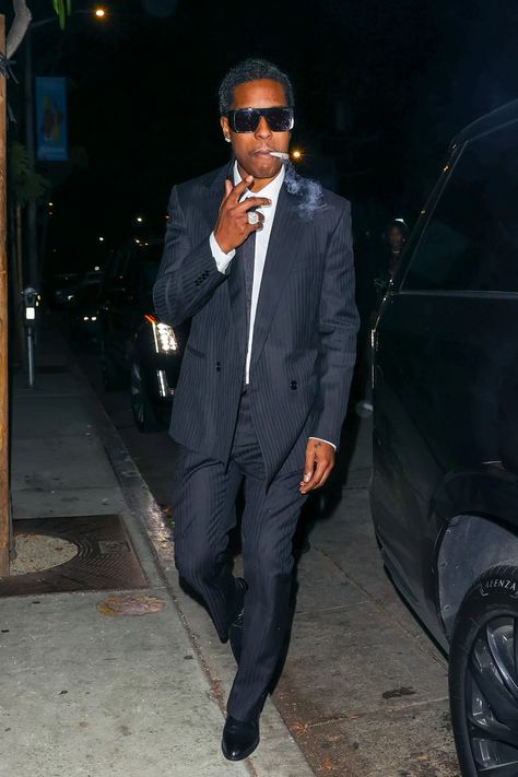 Asap Rocky Outfits, Pretty Flacko, Dinner Suit, A$ap Rocky, Asap Rocky, Prom Suits, Birthday Dinner, Men’s Suits, Men Fashion Casual Outfits