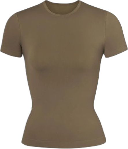 SKIMS Smoothing T Shirt Size Medium Lounge Top, Army Green, Sleeve Styles, Cocoa, Lounge Wear, Short Sleeves, Nordstrom, Womens Tops, Size Medium