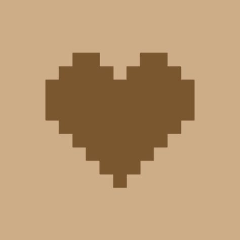 Aesthetic Brown Widget, Brown Widget, Pixel Heart, Aesthetic Brown, Sandbox, App Icon, Ios