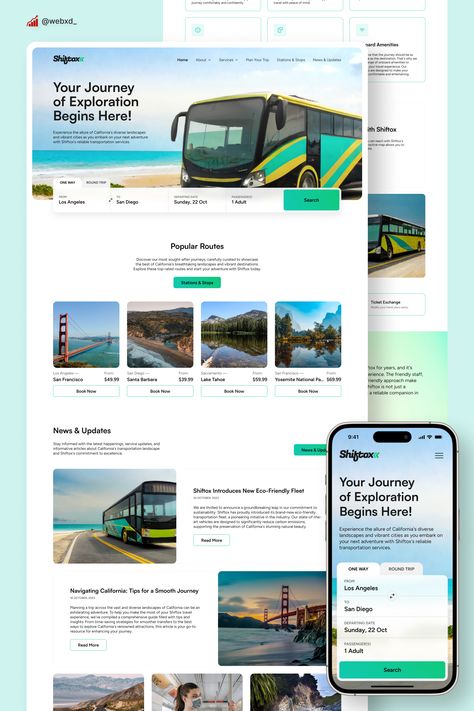 Revolutionizing Public Transportation: Check out our New Responsive Website Design by WebXd! Bus Website Design, Buy Tickets Web Design, Transportation Website, Mobile Responsive Website Design, Website Design Ideas Layout, Rental Website Design, Terminal Bus, Travel Website Design, Unique Website Design