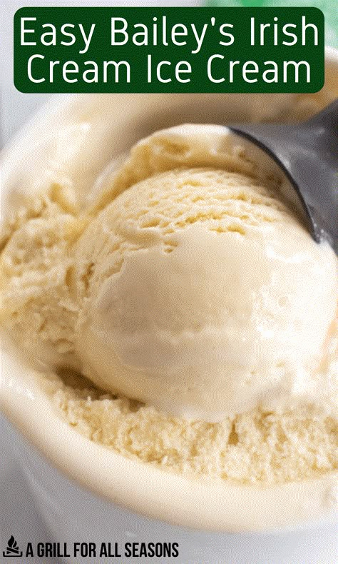 Baileys Ice Cream Recipe, Irish Cream Ice Cream, Kitchen Aid Ice Cream Recipes, Baileys Ice Cream, Homemade Ice Cream Recipes Machine, Kitchen Aid Ice Cream, I Lost 100 Pounds, Irish Cream Recipe, Boozy Ice Cream