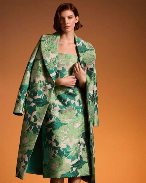 Pamella Roland Pre-Fall 2025 Collection [PHOTOS] Pink Brocade, 2020s Fashion, Grad Outfits, Summer Colours, Green Tone, Ideal Wardrobe, Classy Dress Outfits, Couture Details, Spring Color