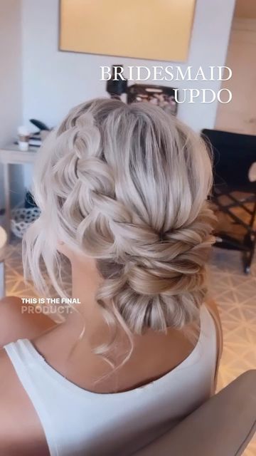 Up Do Hairstyles For Weddings Bridesmaid, Simple Up Do Bridesmaid Hair, Wedding Updo For Curly Hair Brides, Wedding Short Updo, Wedding Hairstyles For Long Hair Updo Bridesmaid, Updo For One Shoulder Dress Bridesmaid, Wedding Hairstyles Up Do, Wedding Hairstyles Latina, Soft Updo Wedding Bridesmaid