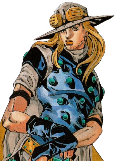 Gyro Zeppeli - JoJo's Bizarre Encyclopedia | JoJo Wiki Jojo Wiki, Gyro Zeppeli, Steel Ball Run, Ball Run, Jojo's Bizarre Adventure