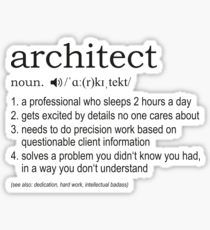 Architect Stickers, Architect Definition, Architecture Stickers, Sticker Ideas, Unique Architecture, Future Lifestyle, Stickers For Sale, Get Excited, Dont Understand