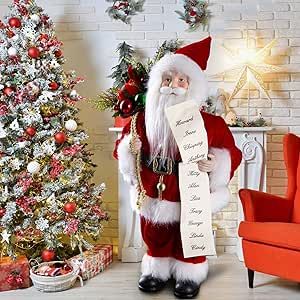 Santa Claus Figurines, Santa Claus Decorations, Neutral Christmas Decor, Santa Decorations, Christmas Style, White Beard, Santa Claus Christmas, Santa Clause, Christmas Figurines