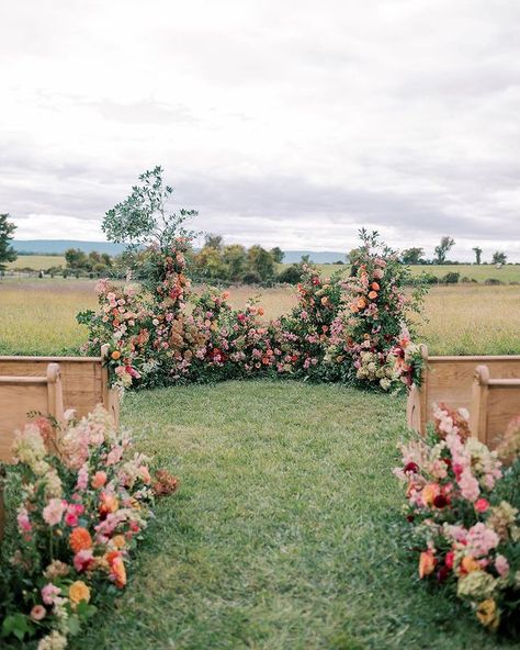 All Posts • Instagram Flower Farm Wedding, Hope Flower, Aesthetic Shots, Wedding Ceremony Seating, Modern Wedding Ceremony, Floral Installation, Ceremony Design, Blooming Trees, Wedding Ceremony Flowers