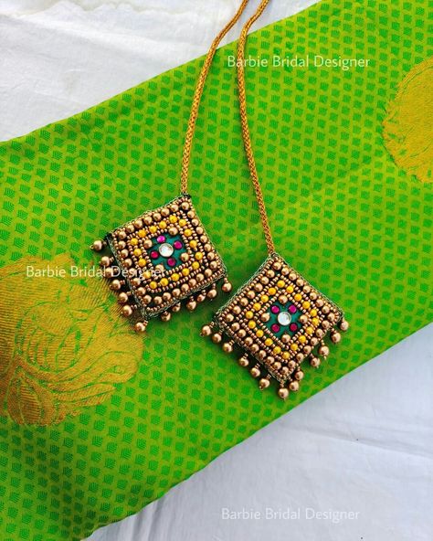 Latkan Designs Aari Work, Aari Work Latkan Tassels Blouses, Aari Tassels Design, Aari Latkans For Blouse, Aari Work Latkan Designs, Blouse Hangings Designs, Blouse Hangings Tassels, Latkan Designs, Blouse Hangings