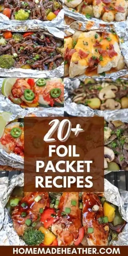 These foil packet camping recipes are perfect for cooking on the grill or over the campfire.  Pack these easy camping meals on your next camping trip! Grilled Foil Packets, Foil Recipes, Foil Packet Recipes, Foil Pack Recipes, Hobo Dinners, Foil Meals, Foil Pack Dinners, Foil Packet Dinners, Foil Pack Meals