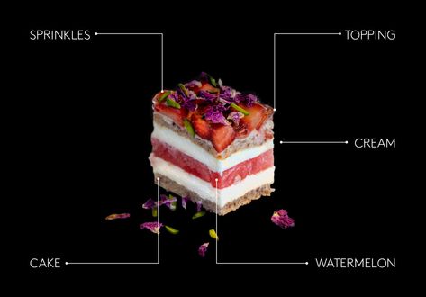 How It’s Made: Black Star Pastry’s Watermelon Cake - Broadsheet Apple Sour Cream Slice, Strawberry Watermelon Cake, Watermelon Dessert, Pastel Desserts, Pear Crumble, Cheap Clean Eating, Watermelon Cake, Crumble Cake, Strawberry Cake Recipes