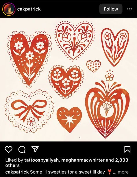 Doily Heart Tattoo, Heart Doily Tattoo, Multiple Heart Tattoos, Traditional Heart Tattoo Design, Doily Tattoo, Traditional Heart Tattoos, Canyon Wedding, Small Tats, Knit Projects