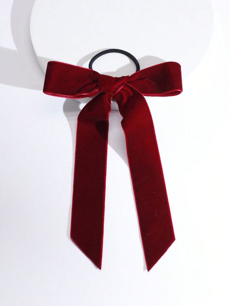 Burgundy  Collar  Polyester   Embellished   Women Accessories Latest Hairstyles, Wine Red, Stylish Hair, Hair Band, Hair Ties, Daily Wear, Red Hair, Collar, Velvet