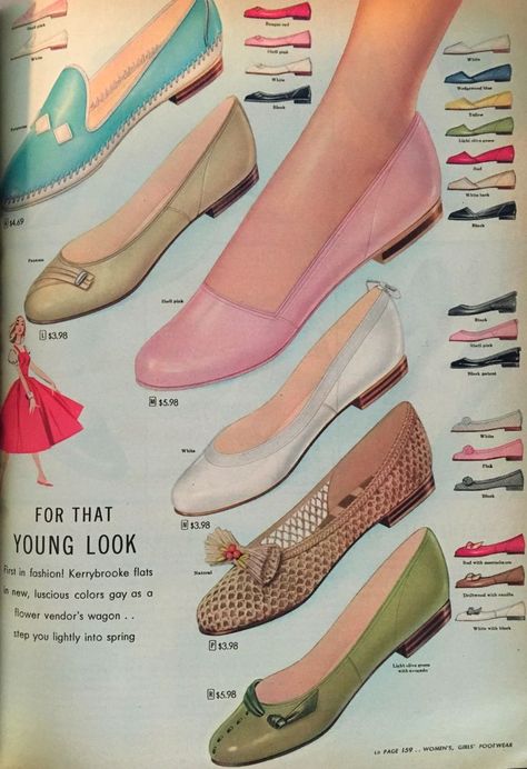 1950s Retro Fashion | Women Vintage Fashion Ideas from Hairstyles, Dresses, Hats & Shoes! 1950s Womens Shoes, Shoes Runway, Shoes Classy, 1950s Shoes, 1950s Fashion Women, Sneakers Drawing, 1950s Pinup, 1950 Fashion, Retro Fashion Women