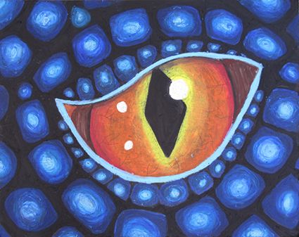 oil pastel on black gessoed board Oil Pastel Dragon Eye, Dragon Eye Drawing, School Creative, Psychadelic Art, Middle School Art Projects, Animal Portraits Art, 5th Grade Art, Oil Pastel Art, Eye Painting