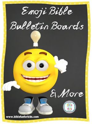 Emoji Bible Bulletin Boards & More! #Biblefun #bulletinboard #Bibleclassteacher Emoji Bulletin Board, Emoji Decorations, Bible Bulletin Boards, Church Nursery Decor, Sunday School Decorations, Sunday Quotes Funny, Church Bulletin Boards, Minion Pictures, Emoji Party