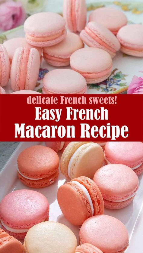 Easy French Macaron Recipe Simple Macaroons Recipe, Easy Maccarone Recipes, Maccarone Recipes Easy, How To Make Macaroons Recipe, Easy Macarons For Beginners, Macaroons Recipe Easy, French Macaroons Recipe, Maccarone Recipes, Basic French Macaron Recipe