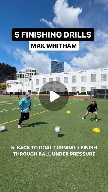 Michael Holzer on Instagram: "5️⃣ Finishing Drills with @makwhitham @usynt #soccer #soccertraining #soccerdrills" Soccer Finishing Drills, Midfielder Soccer Drills, Midfielder Soccer, Soccer Skills Training, Football Training Drills, Soccer Videos, Football Skills, Funny Soccer Videos, Funny Soccer