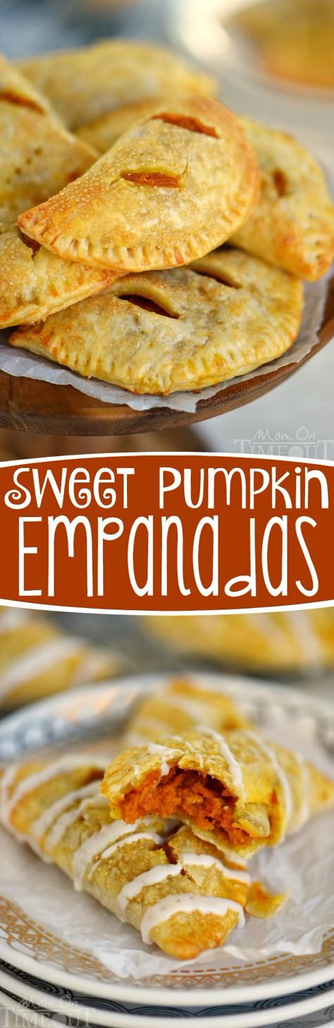 Welcome to your new favorite dessert. These Sweet Pumpkin Empanadas are better than any pumpkin pie you've ever had and are perfect for parties!  The filling will blow your mind! Sweet Empanadas Recipe, Easy Empanadas Recipe, Pumpkin Empanadas, Empanadas Dough, Empanada Recipe, Empanadas Recipe, Sweet Pumpkin, Everything Pumpkin, Pumpkin Everything