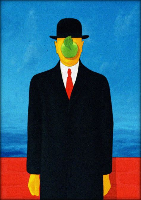 Raphaëlle Martin has published a new set of Magritte-inspired animations that demonstrates how much more bizarre the Surrealist’s paintings can be when brought to life and played on a loop. Magritte Apple, Animated Paintings, Magritte Paintings, Behance Illustration, Arte Gif, Animation Storyboard, René Magritte, Rene Magritte, Graphic Design Fun