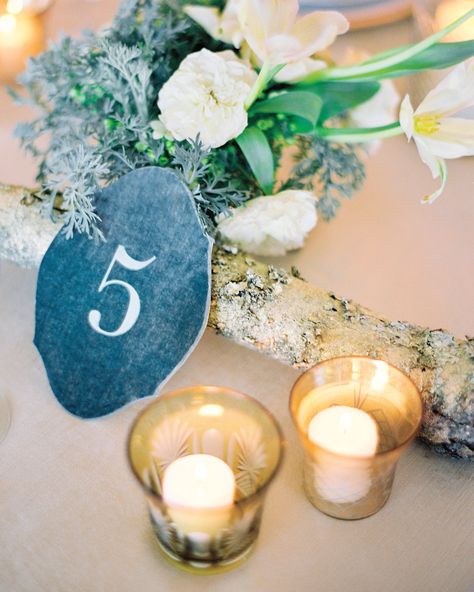 Table numbers letterpressed onto blue velvet placards Table Numbers Wedding Elegant, Velvet Table, Wedding Color Ideas, Elegant Themes, Martha Stewart Weddings, Wedding Inspiration Fall, Rustic Chic Wedding, Reception Table, Ivory Wedding