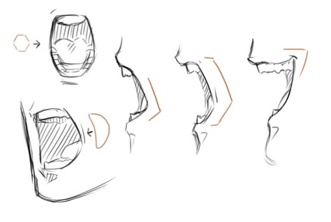 boca abierta gritando Open Mouth Drawing, Mouth Reference, Side View Drawing, Profile Drawing, Mouth Drawing, Drawing Expressions, Different Angles, Anatomy Drawing, Figure Drawing Reference