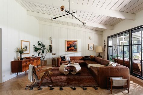 Photo 3 of 16 in After a Soulful Remix, a Midcentury Ranch Asks $2.4M in Southern California - Dwell Mid Century Ranch, Design Your Own Home, Southwestern Decorating, Brown Living Room, Main Bedroom, Burke Decor, A Living Room, Formal Living Rooms, Formal Living