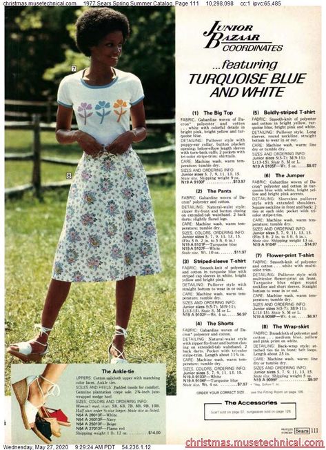 1977 Sears Spring Summer Catalog, Page 111 - Christmas Catalogs & Holiday Wishbooks Joyce Walker, 1978 Fashion, 70s Black Women, Cool Shirts For Girls, 1970s Clothing, Streetwear Outfit Ideas, Vintage Kids Clothes, Sears Catalog, 1970's Fashion