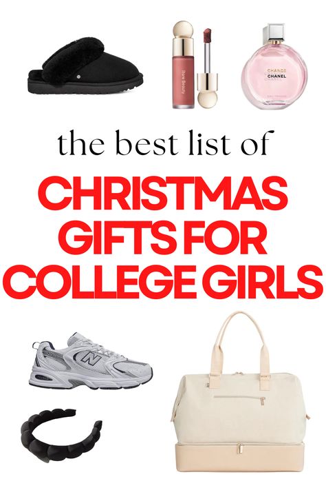 the best list of christmas gifts for college girls College Girl Christmas Gifts, Gifts For College Girls, College Girl Gifts, College Care Package, College Girl, College Gifts, Christmas Gifts For Girls, Christmas Gifts For Women, Best Christmas