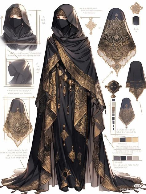 Fesyen Islam, Old Fashion Dresses, Clothing Design Sketches, Fantasy Dresses, Fashion Drawing Dresses, Dress Design Sketches, Fashion Illustration Dresses, Fantasy Gowns, Fashion Design Drawings