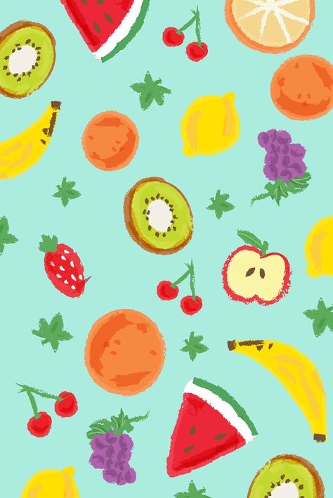 Fruit Logo Design, Window Mural, Wallpaper For Kids, Fruit Logo, Iphone Wallpaper Aesthetic, Fruit Cartoon, Carpet Ideas, Future Wallpaper, Wallpaper Iphone Summer