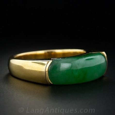 Jade Ring Men, Burmese Jade, Antique Jade, Ring Men, Jewellery Ideas, Jade Ring, Jade Carving, 18k Yellow Gold Ring, Christian Jewelry