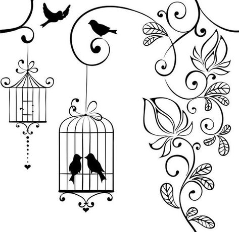 Bird cage centerpiece