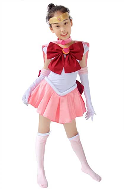 Amazon.com: kids cosplay Chibi Usa, Usa Girls, Costumes For Teens, Chibi Moon, Girls Pink Dress, Small Kids, Toddler Costumes, Halloween Party Themes, Game Costumes