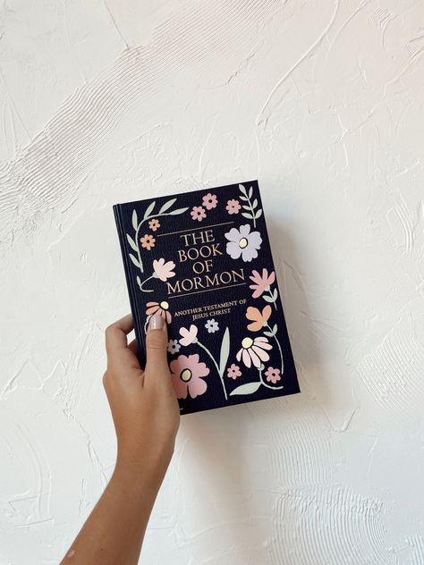 Decorate Book Of Mormon, Book Of Mormon Painted Cover Ideas, Book Of Mormon Cover Painting, Decorating Book Of Mormon Cover, Decorated Book Of Mormon, Easy Book Of Mormon Painted Cover, Hand Painted Book Of Mormon, Bom Painting Ideas, Book Of Mormon Painting Ideas