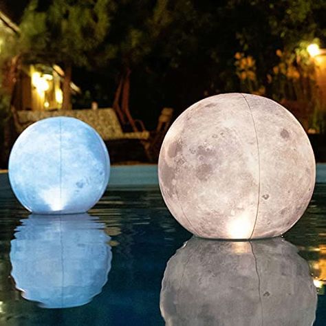 Solar Pool Lights, Pool Gifts, Moon Pool, Floating Pool Lights, Led Pool Lighting, Full Moon Party, Waterproof Led Lights, Swimming Pool Accessories, Pool Party Decorations