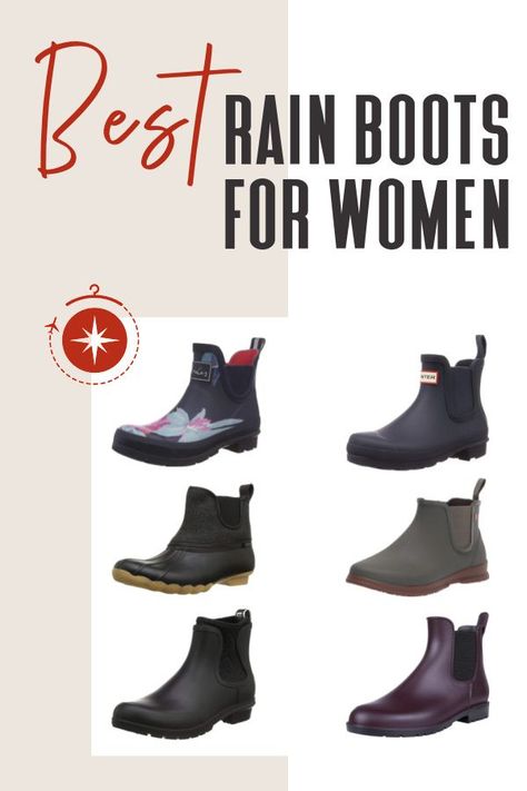 Best Rain Boots For Women, Short Rainboots Outfit, Short Rain Boots Outfit, Fall Rain Boots, Rain Shoes Women, Stylish Rain Boots, Sperry Rain Boots, Rain Boots For Women, Best Rain Boots