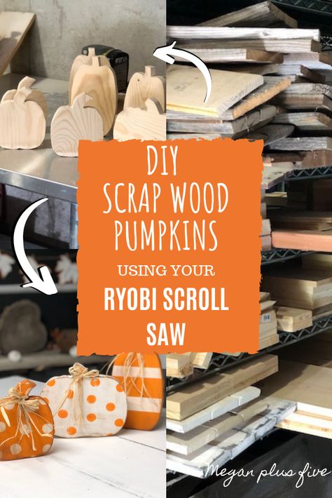 Ryobi Scroll Saw, Pumkin Decoration, Ms Project, Pumpkin Cutouts, Pumpkin Uses, Scrap Wood Crafts, Scroll Saw Patterns Free, Wooden Pumpkins, Wood Pumpkins