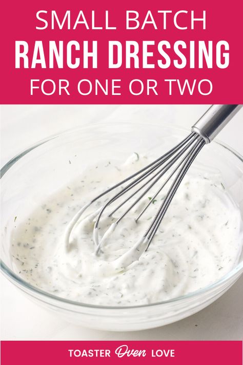 This creamy Small Batch Greek Yogurt Ranch Dip takes just minutes to make. Great for dipping veggies or dressing healthy salads! Restaurant Ranch Dressing, Wingstop Ranch Recipe, Best Ranch Dressing, Greek Yogurt Ranch Dip, Greek Yogurt Ranch Dressing, Yogurt Ranch Dressing, Ranch Dressing Recipe Homemade, Greek Yogurt Ranch, Buttermilk Ranch Dressing